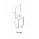 Pack meuble + vasque + miroir LOFT 400