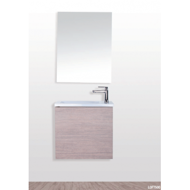 Pack meuble + vasque + miroir LOFT 500