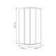 Paroi de douche accès d'angle STORM