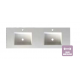 Plan vasque simple ou double STRATEGE en SOLID SURFACE