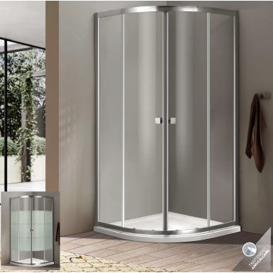Paroi de douche BELLAGIO semi circulaire 
