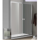 Paroi de douche d'angle  BELLAGIO  avec porte double coulissante + fixe latérale