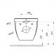 Cuvette suspendue CUVS