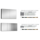 Armoire de toilette miroir BERTY 2 ou  3 portes 