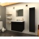 Ensemble de salle de bain  à suspendre LATINA longueur 60 cm noir 