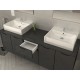 Ensemble de salle de bain  à suspendre LISIA longueur 150 cm 