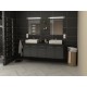 Ensemble de salle de bain  à suspendre ORELIA longueur 150 cm 