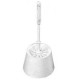 Porte-balai avec balayette nylon blanc avec 1 brosse forme boule Ø 140 mm