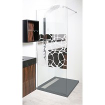 Receveur Ryo 90x90 gris gris Moderne