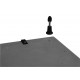 Lot de 8 pieds pour receveur Hestia Noir Classique
