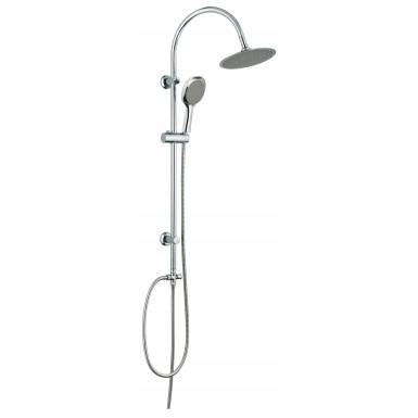 Kit barre de douche ZEKI Chriomé Classique