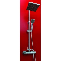 Kit barre de douche CELO avec thermostatique Chriomé Classique