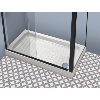 receveur gres cera 80x120 blanc Classique