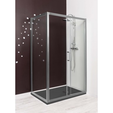 FACADE COULISSANTE NAPA 180 CHROME MAT chrome mat Contemporain