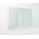 miroir modulo armoire 120 4 portes Chromé Classique