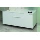 MEUBLE BAS TERRY LAQUE 90 BLANC blanc Moderne