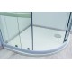 Receveur Beton 1/4 C 90 antidérapant blanc Contemporain