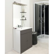 MEUBLE A POSER TOLEDE 60 GRIS antracite Moderne