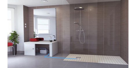 Bac de douche à l'Italienne et receveurs